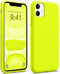 AOTESIER iPhone 11 Case, Full Body Drop Shockproof Protection, Food Grade Silicone, Soft Anti-Scratch Lining, Neon
