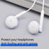 EKIND 24 PCS Soft Sponge Earbuds Cover Pads for Earphone MP3 MP4 Stereo Headsets, Protective Accessories Cap (Black)