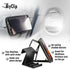 Airplane Cell Phone Back of Seat Inflight Tray Table Clip & Sturdy Phone Stand, Travel Must Have (Black 2 Pack)