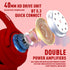 Bluetooth Headphones Over Ear, 68H Playtime Wireless Headset with Microphone, HiFi Stereo Foldable Lightweight Deep