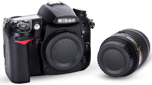 Rear Lens Cap & Body Cap Cover for Nikon F Mount Camera D3500 D3400 D3300 D3200 D3100 D3000 (5 Packs)