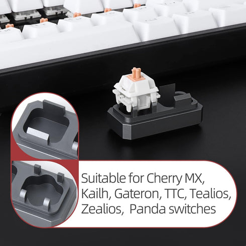 YIMAGUJRX RUNJRX Keyboard Switch Lube Kit with 6Pcs Tools: Switch Opener, Puller, Keycap Puller, Lube Brush, Tweezer