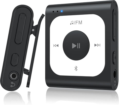 AGPTEK 64GB Clip MP3 Player with Bluetooth, A53PL Portable Music Player with FM