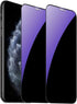 2 Pack Anti-Blue Privacy Tempered Glass for iPhone Xs Max/11 Pro Max, 6.5 inch, Anti-Spy Screen Protector (Blue)