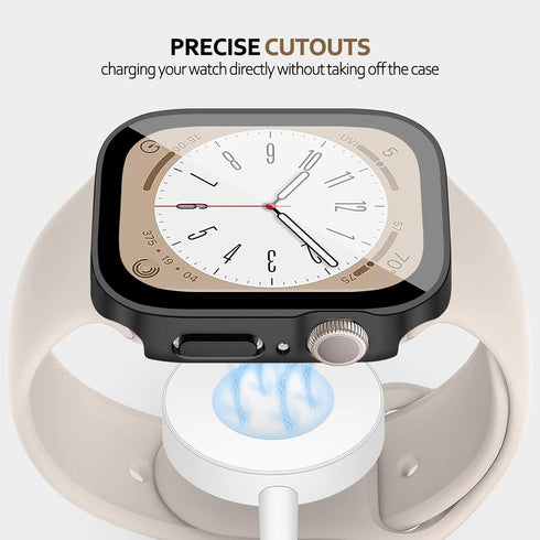 4 Pack Screen Protector for Apple Watch Series SE 9 8 7 6 5 4, 40mm 44mm 41mm 45mm 49mm Ultra Tempered Glass Waterproof