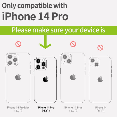 Carveit 14 Magnetic Wood Case for iPhone Pro - Natural Wood & Black Soft TPU - Shockproof Protective Cover - Unique