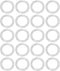 Briny River 20pcs Remote Control Car Gear Hub Stainless Steel Shim ARA709064 Compatible with