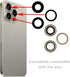 3pcs/Set Rear Camera Lens Replacement for iPhone 15 Pro, Glass Replacement with Pre-Installed Adhesive
