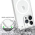 FanTEK 14 6.7 Inch, Phone Case Compatible with iPhone Pro Max Magnetic Case Clear Protective Bumper Hard Back Cover