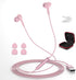 USB Headphone for PC Laptop - Magnetic 2.3M Wired Earbuds with Microphone Control and Noise Canceling