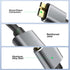 Micro B Cable, USB 3.0 A Male to Micro USB 3.0 Sync Cord,Data Wire Compatible for Toshiba,Seagate,Samsung,My Passport and More External Hard Drive(1.5fts/40cm/Black&Gold)