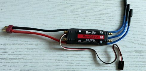 Generic Boat 2 3s RW 40A BEC Speed Controller Waterproof brushless ESC for