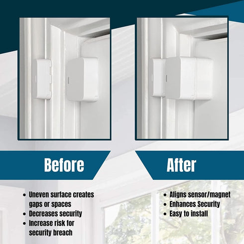 Spacer for SimpliSafe - Security Sensor Spacer for Wireless Home Security System, DIY Alarm Spacer for Door Window
