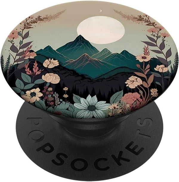 Boho Chic Floral Wreath PopSockets Standard - Forest Nature Mountain Cute