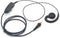 HKLN4455 HKLN4602 Earpiece with PTT Mic for Motorola Solutions Business Radios, Single Pin Shotr Cord Swivel Headset