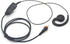 HKLN4455 HKLN4602 Earpiece with PTT Mic for Motorola Solutions Business Radios, Single Pin Shotr Cord Swivel Headset