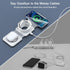 Wireless Charger 3 in 1, RTOPS Magnetic Travel Charging Station for Multiple Devices, GaN 3 in 1 Charger, Compatible