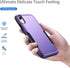 Heavy Duty Protection Case for iPhone XR, Shockproof Dropproof Dustproof Anti-Scratch Cover (Purple)