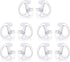 Walkie Talkie Acoustic Tube Earpiece Replacement Earmold Earpiece Earbud Earplug, Soft Silicone (Pair of 5)