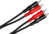 Hosa CRA-201 3.3 Foot Stereo Interconnect Dual RCA Cable