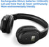 Rechargeable and Portable Personal FM Radio Headphones with Best Reception, Walkman Wireless Headset FM Radio Ear Muffs for Jogging, Mowing, Cycling, Meeting FM Receiver