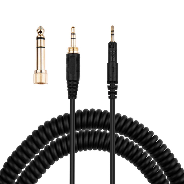 Smays ATH-M50x Cable - Coiled AUX Cord Replacement for Audio-Technica ATH-M40x, ATH-M70x Headphones, 4ft to 10ft