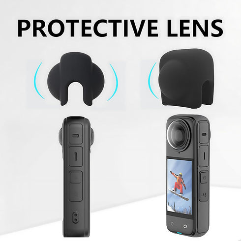 Silicone Lens Cap for Insta360 X4, Protector for ONE X4 Lens Guard Accessories