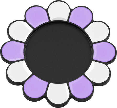 metisinno Magnetic Base Compatible with PopSocket Phone Grips and iPhone MagSafe Cases, Purple & White Sunflower Pattern