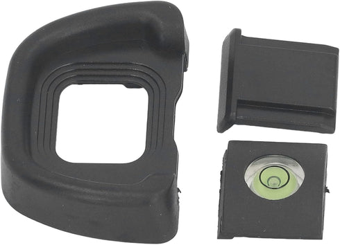 KIMISS Eyepiece Eye Cup for with Hot Shoe Cover and Leveler High Comfort ABS Viewfinder Replacement Professional
