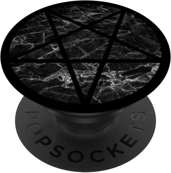PopSockets Swappable PopGrip - Pentagram Women Goth Emo Punk Rock Metal Dark Black Mosh