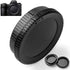 Camera Body Cap and Lens Rear Cap Cover Replacement Set for Samsung NX Mount Cameras and Lens, 2 Sets