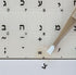 Hebrew Keyboard Stickers - Transparent Background Black Letters for PC Laptop Keyboards