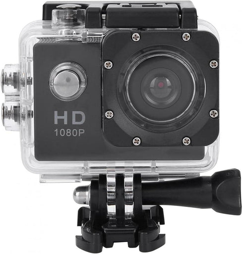Action Camera 1080P 12MP Sports Camera, Full HD 2.0 Inch TFT LCD Screen with 30m Waterproof for Outdoor Sport/Vlog