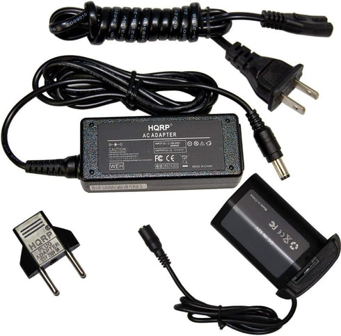 HQRP AC Power Adapter Kit for Canon EOS-1D Series, ACK-E4, DR-E4, LP-E4, NP-E3, Euro Plug
