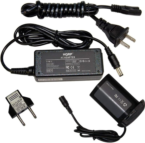 HQRP AC Power Adapter Kit for Canon EOS-1D Series, ACK-E4, DR-E4, LP-E4, NP-E3, Euro Plug