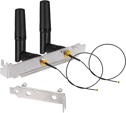Eightwood M.2 WiFi Card Antenna 2.4GHz 5GHz Small WiFi Antenna + RP-SMA Cable