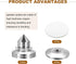 MECCANIXITY 4pcs Silver Speaker Spike Kit, Adjustable Copper Isolation with Speaker Spikes Pads Mat for Audio Amplifier