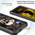 Cricket Debut S2 / Att Calypso 4 Phone Case with Screen Protector, Skull Flowers, Slim TPU Rugged Corners Bumper