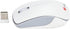 MCSaite 2.4G Slim Wireless Mouse with Nano Receiver (White)