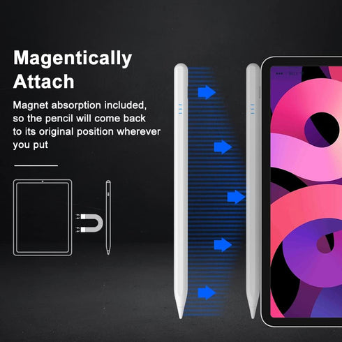 Stylus Pen with Palm Rejection for Apple iPads (2018-to-Date) - Writing/Drawing/Marking/Recording