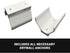 Spartan Mounts Bluetooth Speaker WHITE Wall Mount for SONOS ROAM - Low Profile Design, Black
