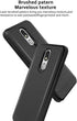 TJS Phone Case Compatible with LG Stylo 5, Hybrid Shockproof Metallic Brush Finish Hard Inner Layer (Black)