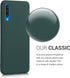 kwmobile Soft Slim Protective TPU Silicone Cover for Samsung Galaxy A50, Moss Green