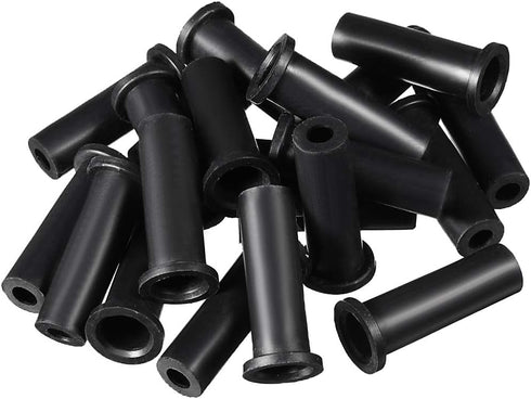 uxcell 20pcs 10-6mm PVC Strain Relief Cord Boot Protector for Power Tool, Black
