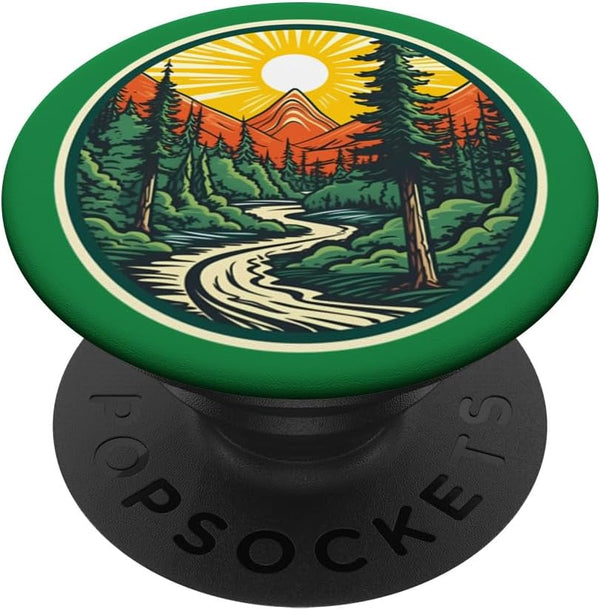 Wildlife Mountain Forest Hiking Outdoor PopSockets Standard PopGrip for Men Women Kids