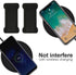 Cell Phone Finger Grip Strap Holder, Slim Finger Loop Selfie Grip for Most Smartphones - 3 Pack (Black)