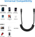 MTAKYI 1.6M Coiled USB C Lightning Cable, MFi Certified, Compatible with iPhone 12, 11 Pro Max, XR, XS, X, 8, 7, 6