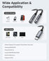 USB C Microphone Adapter, LERTOSEN USB C to Dual 3.5mm Female Aux Headphone Jack Y Splitter for iPhone 15
