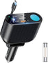 OHLPRO 5 in 1 Retractable Car Charger, 168W USB C Adapter with Dual USB Ports for Phone and iPad