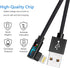 Hi-Mobiler iPhone Charger 3Pack 6FT Lightning Cable Right Angle Lightning Charging Cord Compatible with iPhone 13/12/11/Pro/Xs Max/XS/XR/7/7Plus/X/8/8Plus/6S/6S Plus/SE (Black, 6FT)